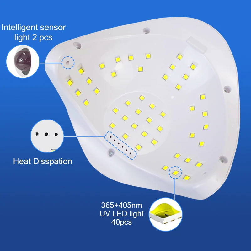 UV LED Đèn Cho Móng Tay Với Chức Năng Bộ Nhớ Đèn Gel Ba Lan Sấy Đèn 45 Đèn LED Đèn Cho Móng Tay Tại Nhà sử Dụng Và Sơn Móng Tay Salon