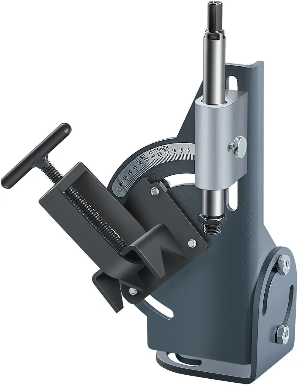 Pipe Notcher, 1/2 to 2-inch Tubing Notcher with 0 to 60° Adjustable Angle, Pipe and Tube Notching Tool for Repair Shops, Home Pr