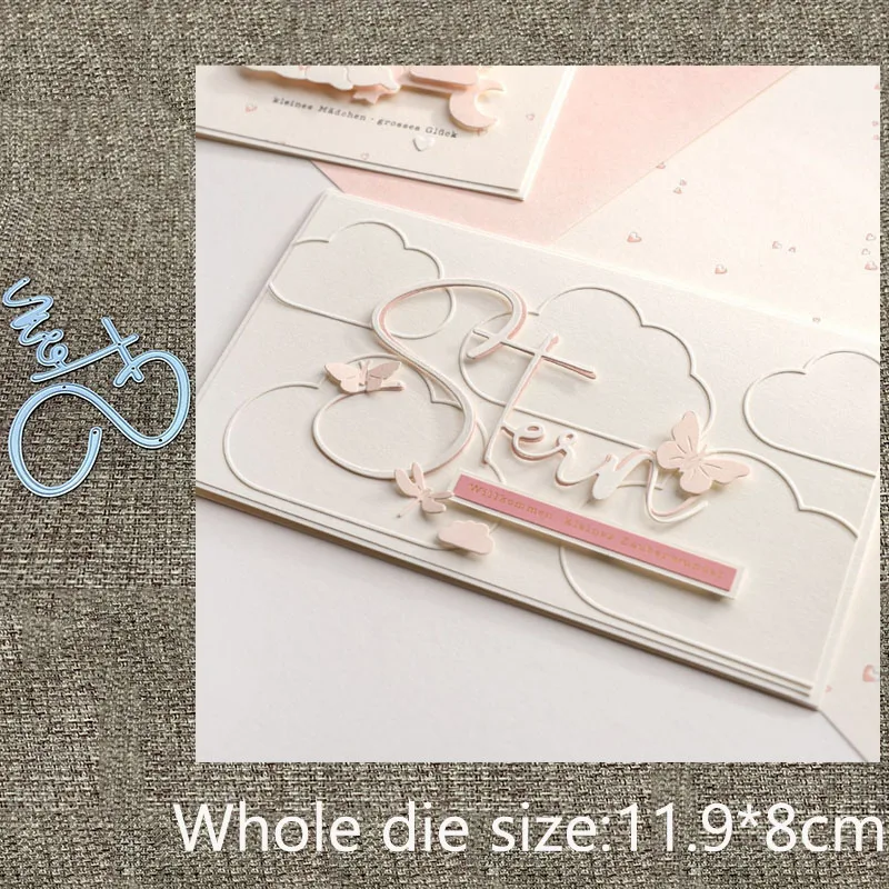 

New Design Craft Metal stencil mold Cutting Die GERMAN word decoration scrapbook die cut Album Paper Card Craft Embossing