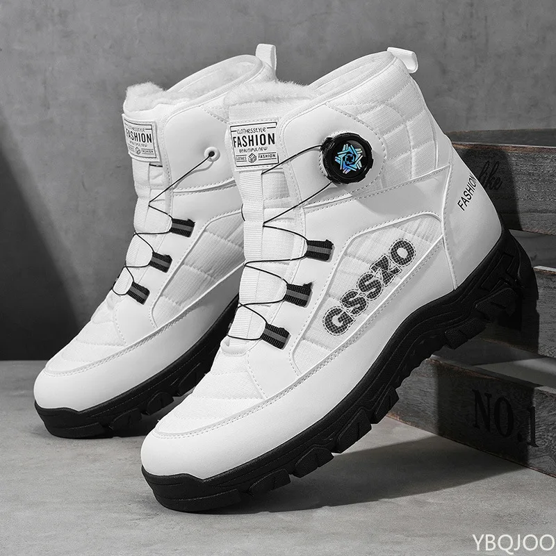 

New winter men's casual fashionable warm cotton boots anti slip wear-resistant sports shoes versatile comfortable men's shoes