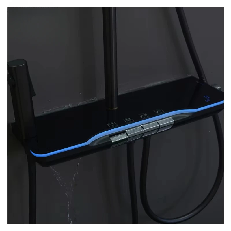 Hochwertiges Duschset mit Digitalanzeige, eigenständige Duschsysteme. Stilvolles Design. Intelligentes Badezimmer-Regenduschset