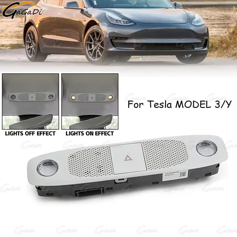 

Reading Light 1500237-00-H 1500237-00-E For Tesla model 3/Y Car Dome Light Indoor Ceiling Lamp Interior Roof Lighting Auto Parts