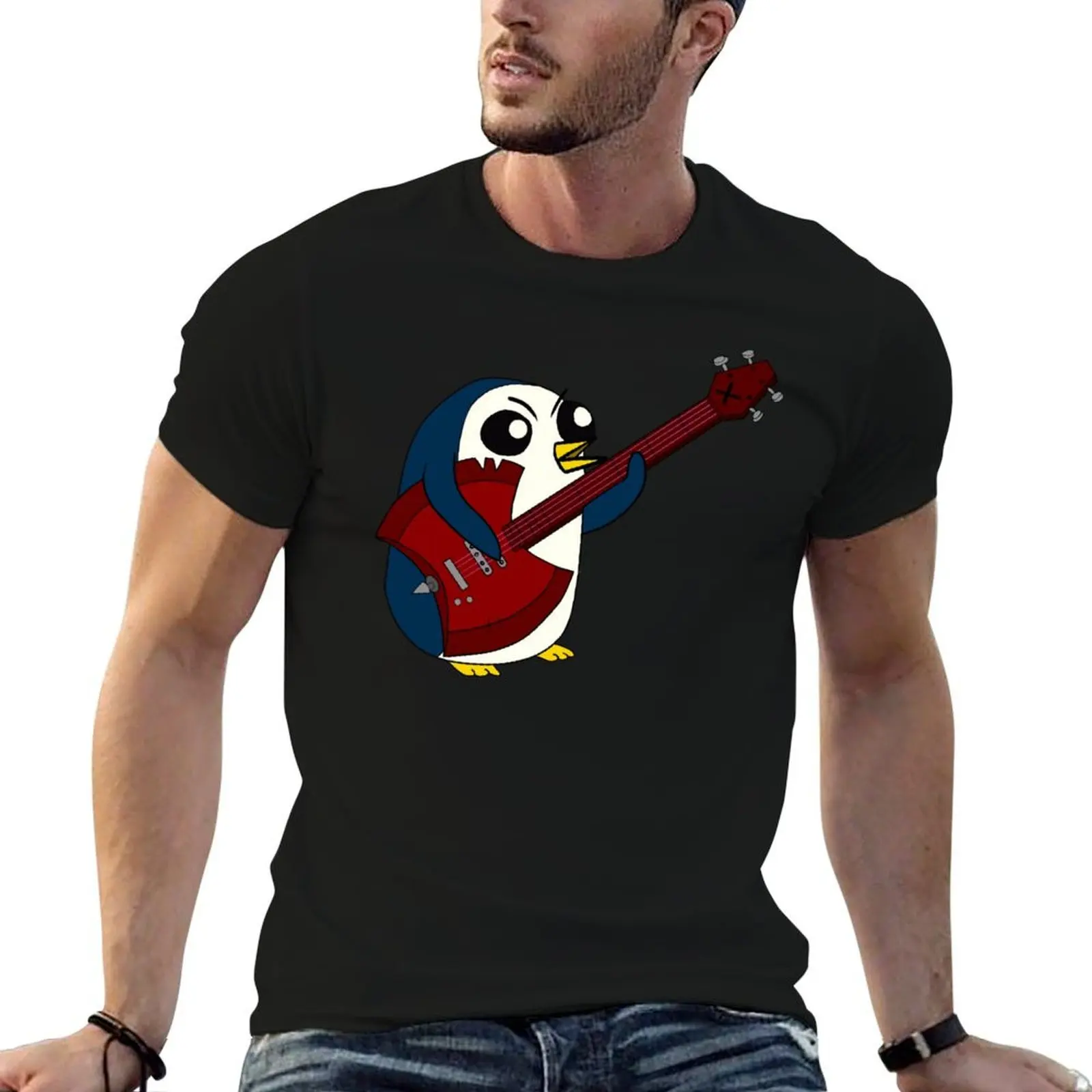 Camiseta Gunter Ax Bass Jam Session, camiseta de lujo para hombre, camiseta de anime 100% algodón