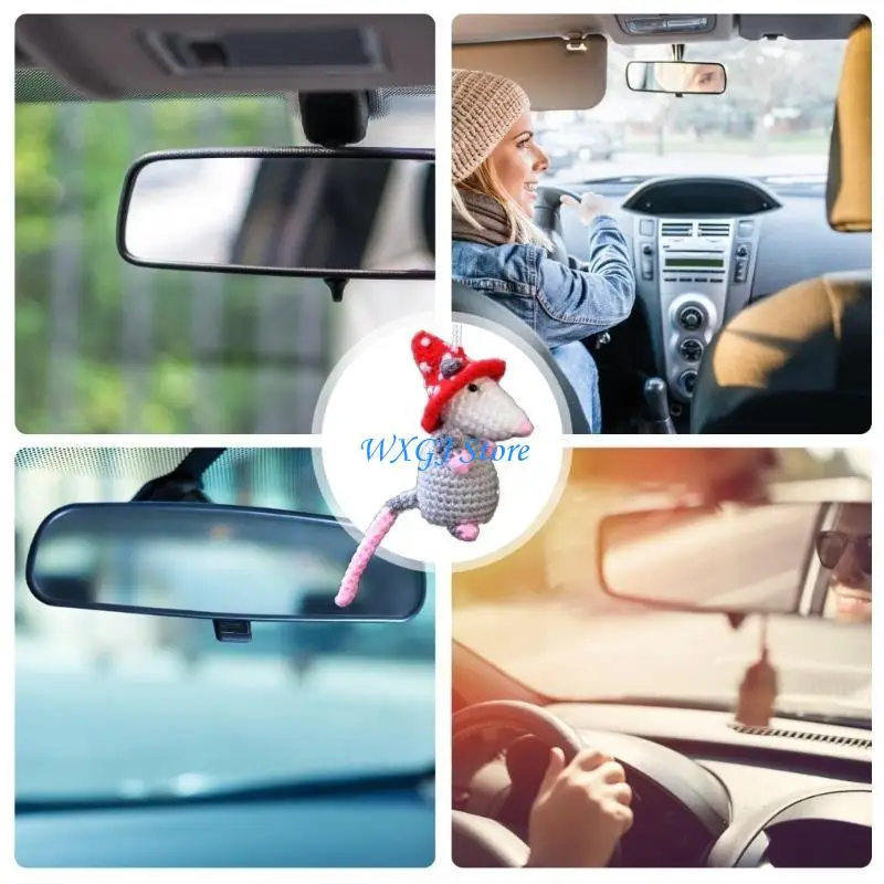 

37JE Possum​ Decoration Auto Interior Charms Decorations Rearview Hanging Ornament