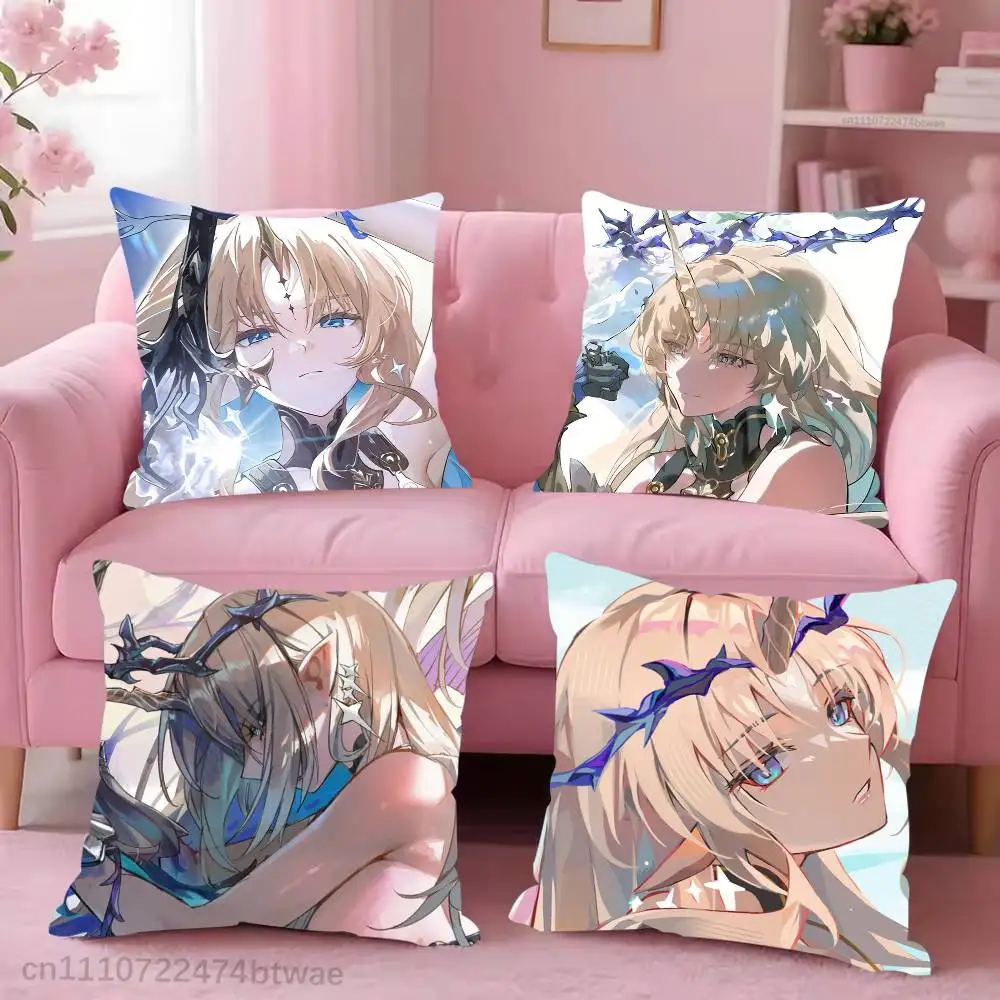 W-Wuwa F-Fleurdelys Pillow Case For Living Room Bedroom Hotel Pattern Printed Cushion Cover Decorations and Protector