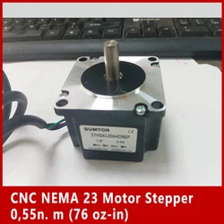 4-Wire NEMA23 Stepper Motor 0.7N.m Length 41mm Current 2A Single Shaft Step angle 1.8° Shaft diameter 6.35mm/8mm Stepping Motor