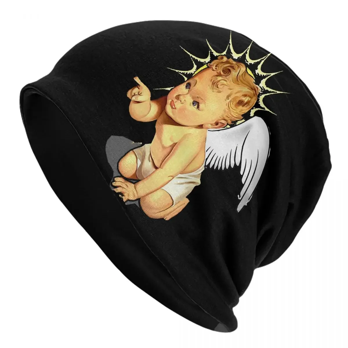 Hat A  Angel Thin Caps For Men Women  Angel Skullies Beanies Ski Caps Cotton Bonnet Hats