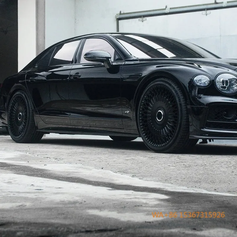 

19-26 Inch Brushed Black Monoblock Alloy Forged Wheels 5x114.3 6061-T6 Multi Spoke Luxury Passenger Car Rims