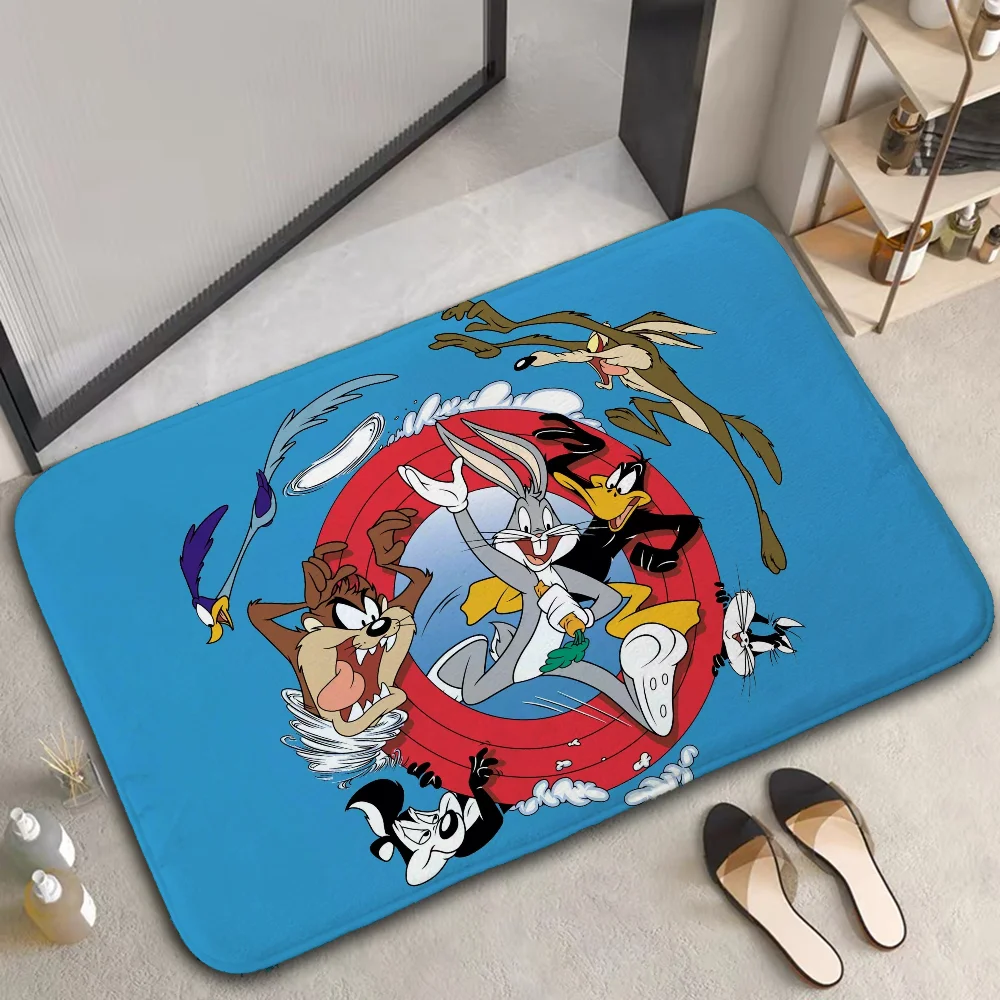 L-Looney Tunes Room Mats Bedroom Carpet for Kitchen Foot Mat House Entrance Mat Home Customized Custom Aesthetic Room Decoration