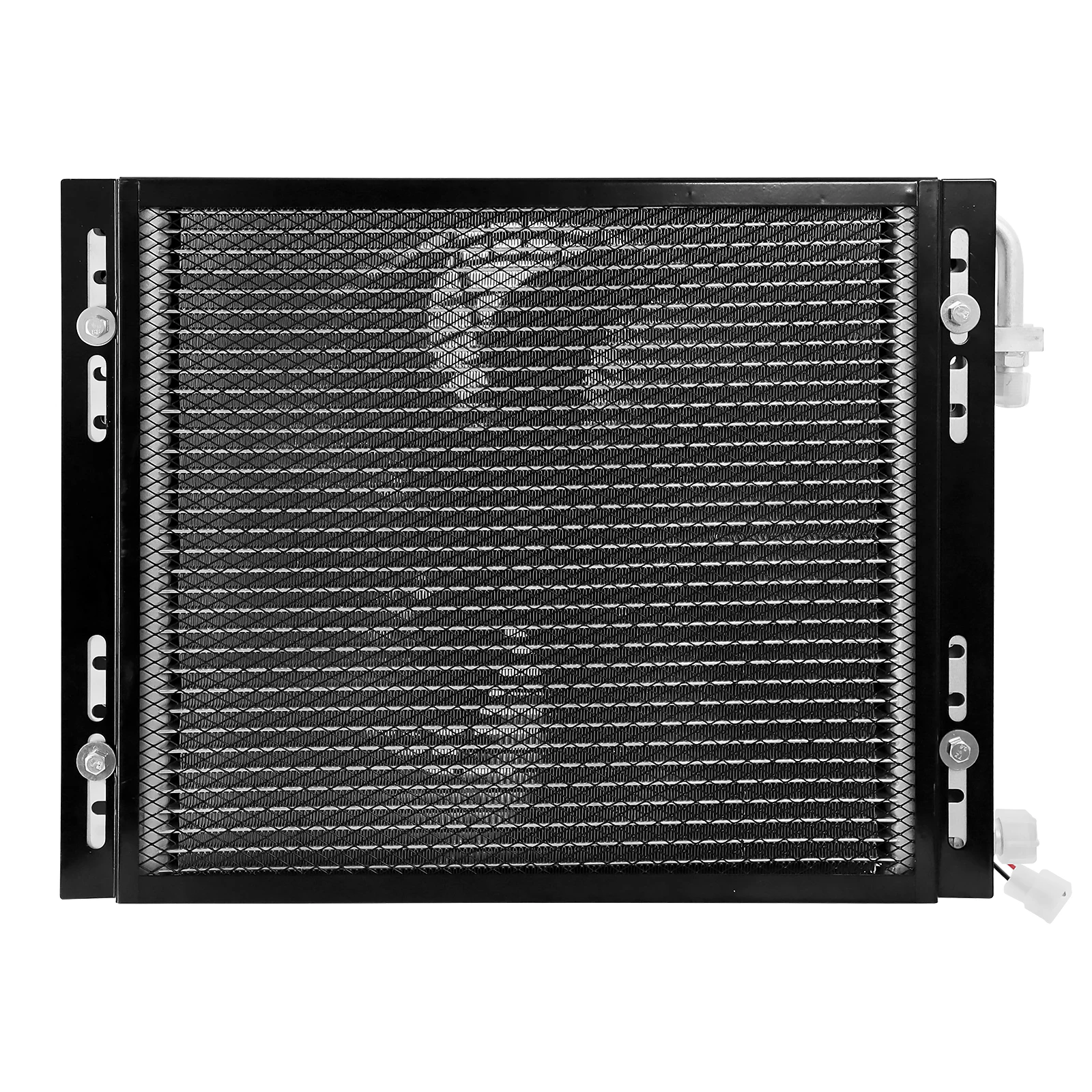 Universal 14''x18'' Condenser Radiator Cooling Fan Set 120W with Radiator Net for Vintage Car Hot Rod A/C Conditioner