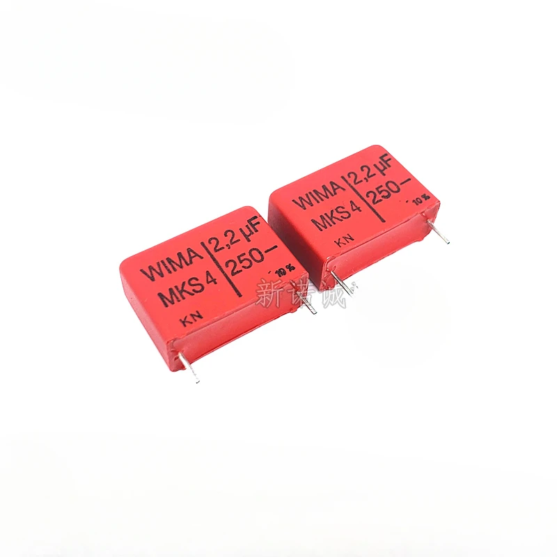 2PCS/5PCS WIMA MKS4 2.2UF 250V2.2UF 2U2 foil film capacitor 250V2200nF 2200NF 250V225 225 Foot distance 22.5MM