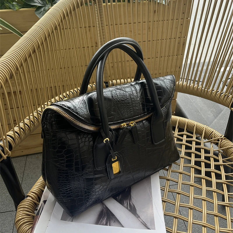 Zebra Stripe Hand Bag Brand Luxury New Design Sense One Shoulder Black Crossbody Pillow Bag Soft Leather High Quality Small Bag
