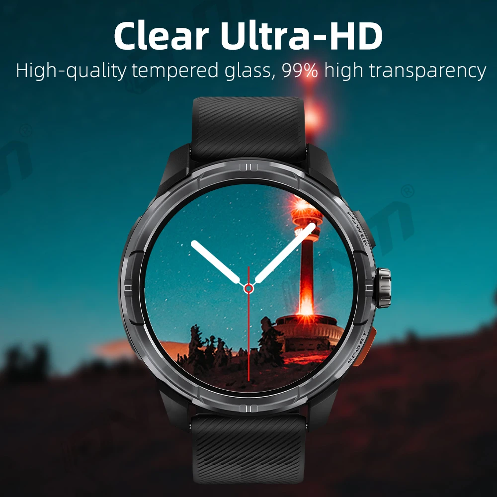 Kaca Tempered 9H untuk Haylou Solar Ultra, Pelindung Layar Premium Aksesori Film Pelindung Anti Gores Bening HD Tahan Lama