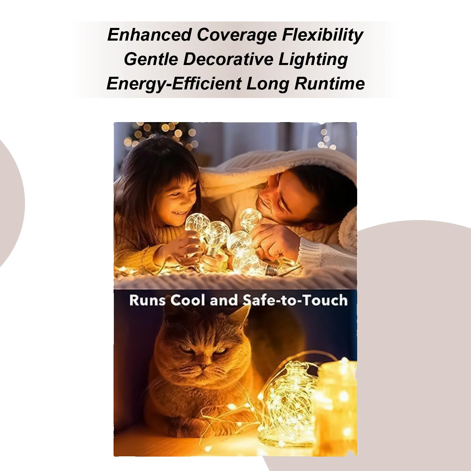 أضواء الأسلاك النحاسية 16.4Ft المحمولة سلك دائم الألعاب النارية ضوء سلسلة لساحة فناء الخريف حديقة المنزل حفل زفاف غرفة نوم #5