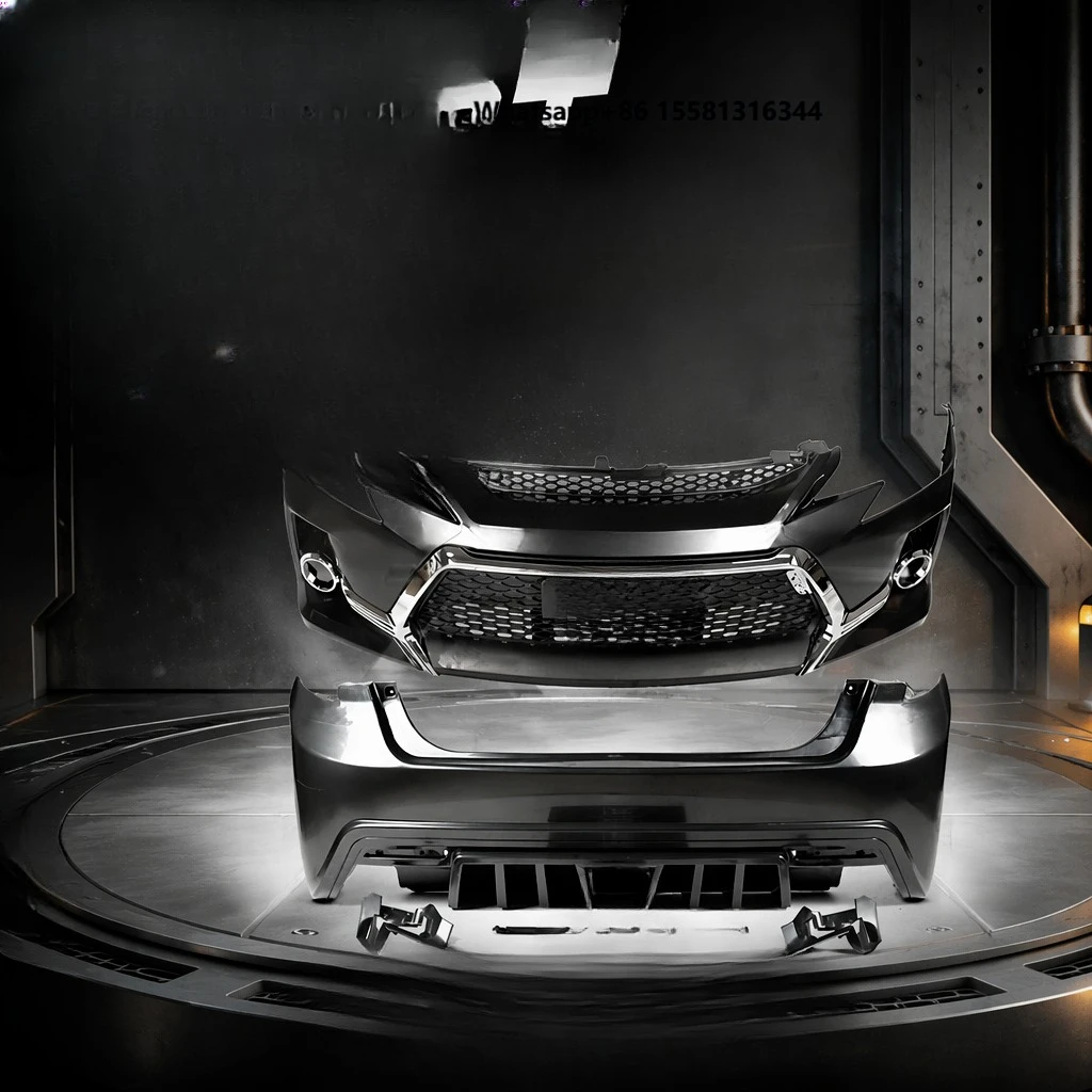 2012+ for  Reiz Mark X Upgrade GS Style New PP Plastic Front and Rear Bumpers and Grille