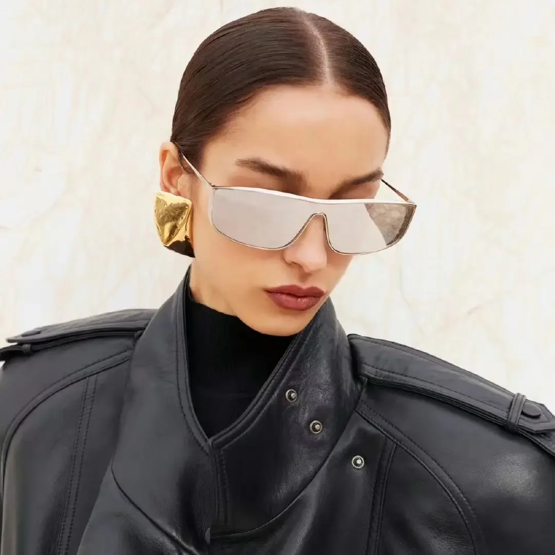 Europe America Super Large Gold Color Earrings Women Top Quality Designer Luxury Jewelry