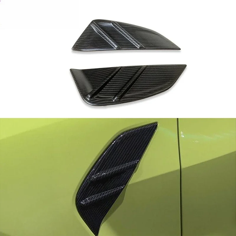 Suitable for BMW M3 M4 G80 G82 carbon fiber fender trend modification fender side gills
