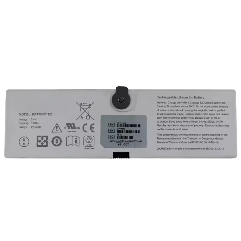 BATTERY-E Z 7.4V 3.68Ah 27.23Wh Replacement Li-ion Battery  for TRIXELL Pixium Portable 3543 DR/E Z 2430 E Z Flat Panel Detector