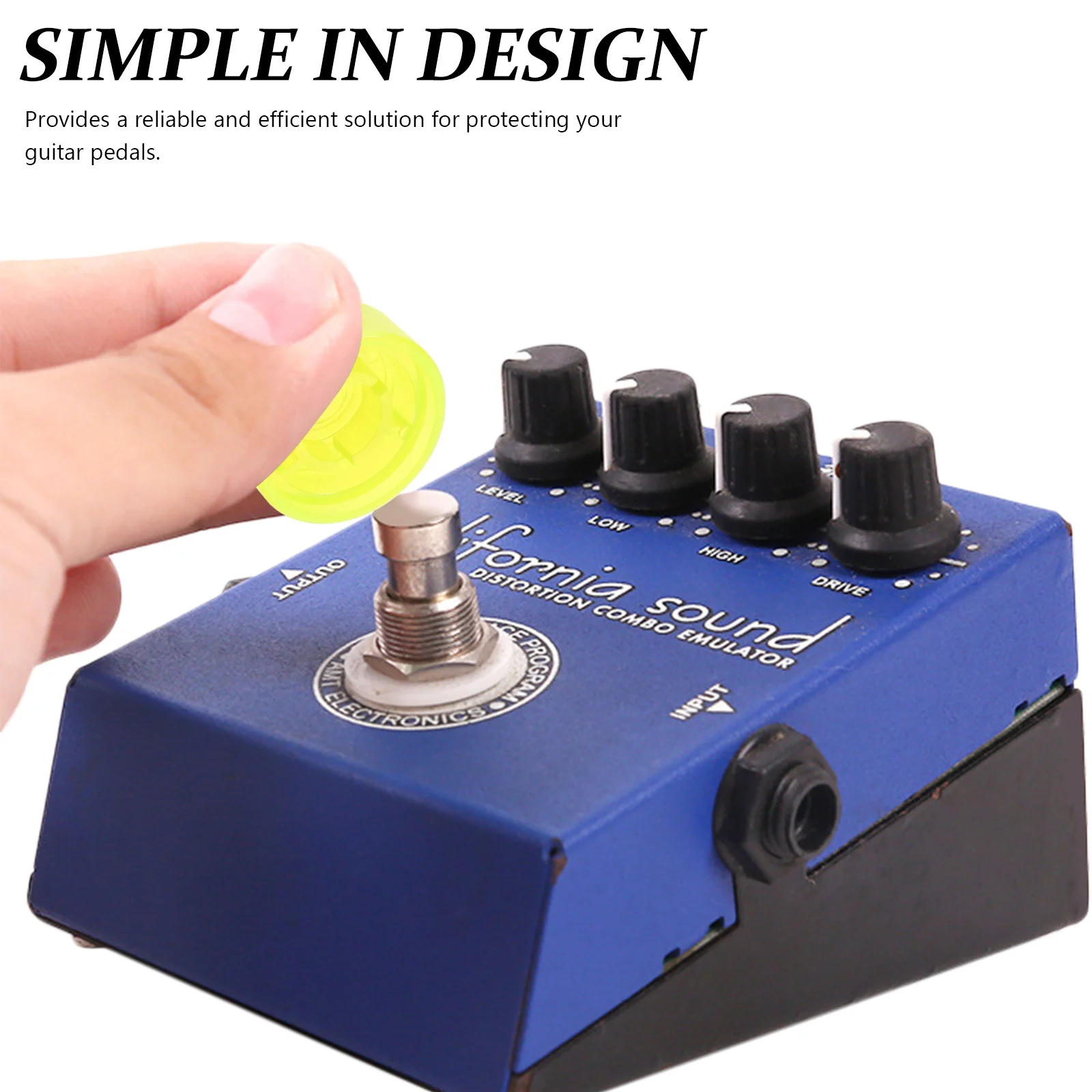 

10Pcs Guitar Effect Pedal Footswitch Topper Solid Material Cap Compatible Various Brands Quick Use Footswitch Topper