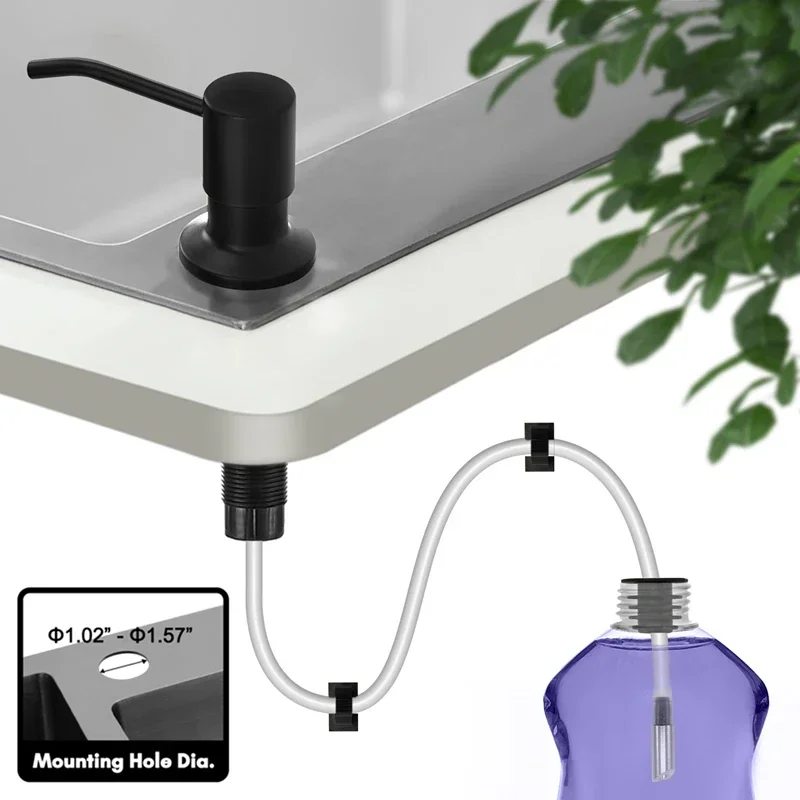 

Soap Dispenser Extension Tube Kit For Kitchen Accessories Bathroom Stainless Steel Built In Liquid Soap Detergent Dispensers