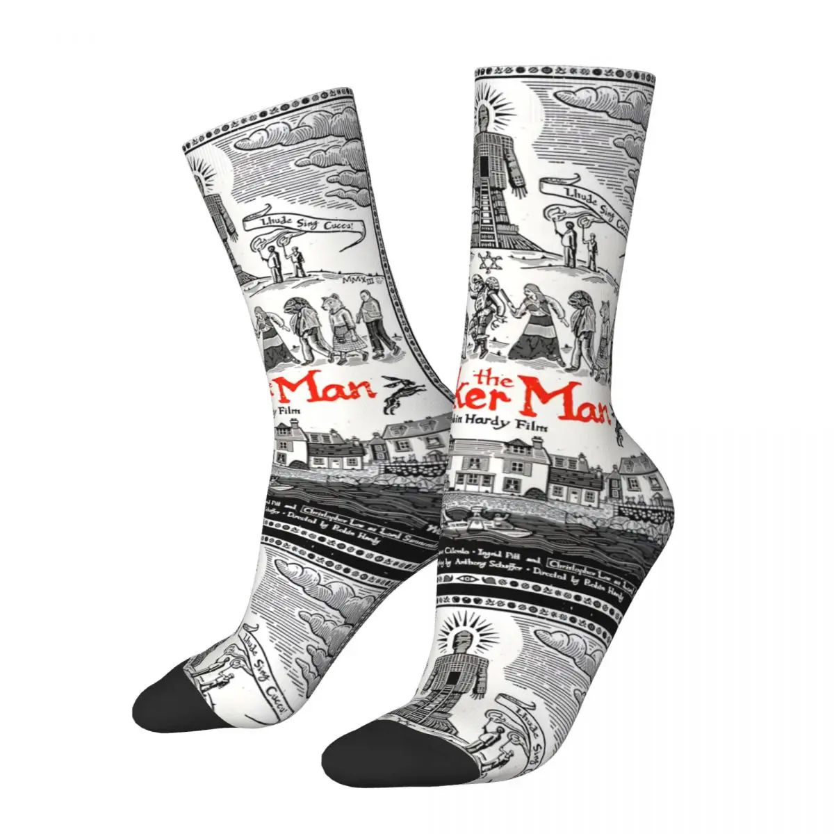 Hip Hop Retro Impressive Crazy Men's compression Socks Unisex The Wicker man Harajuku Pattern Printed Funny Novelty Happy Crew