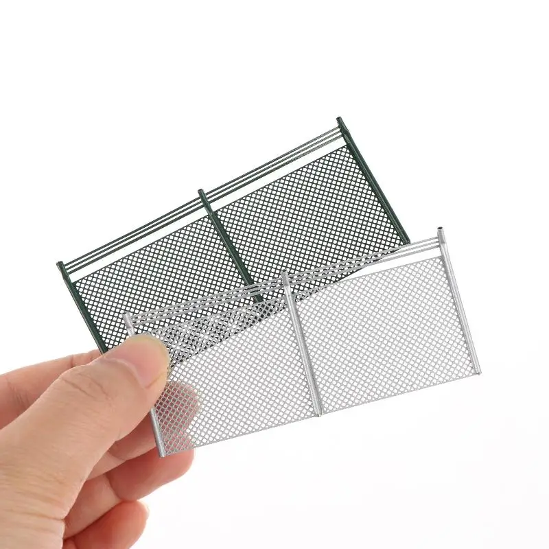 Miniature Fence Model 10Pcs Barriers Net for DIY Diorama Train Layout Realistic Railway Decoration Accessories