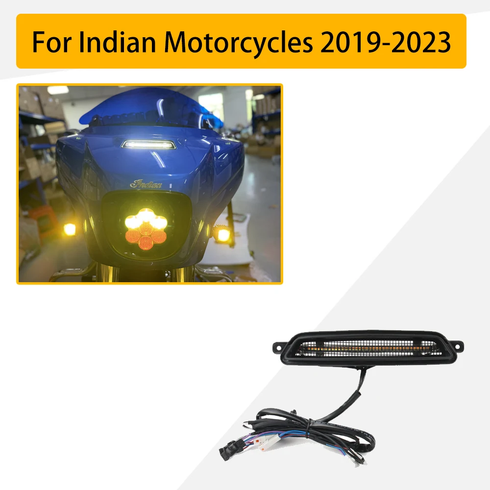 

LED Fairing Vent Insert Light For Indian Chieftain Limited Dark Horse 2019-2023 Upgrade OE Replacement Motorcycle Accessories