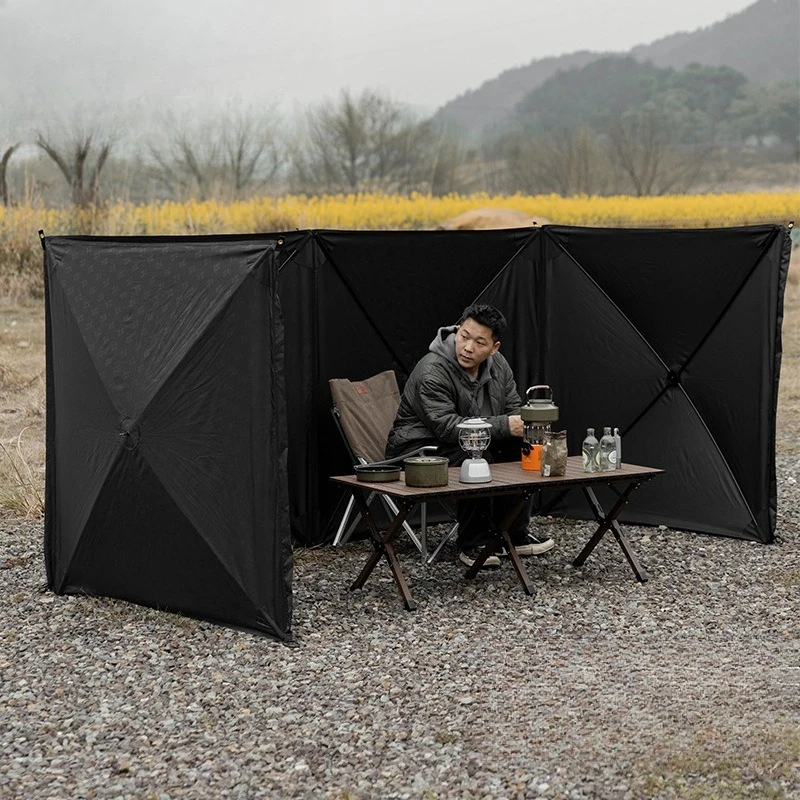 

Camping windshield curtain Outdoor windshield wall can be spliced with windproof fence Camping shield screen