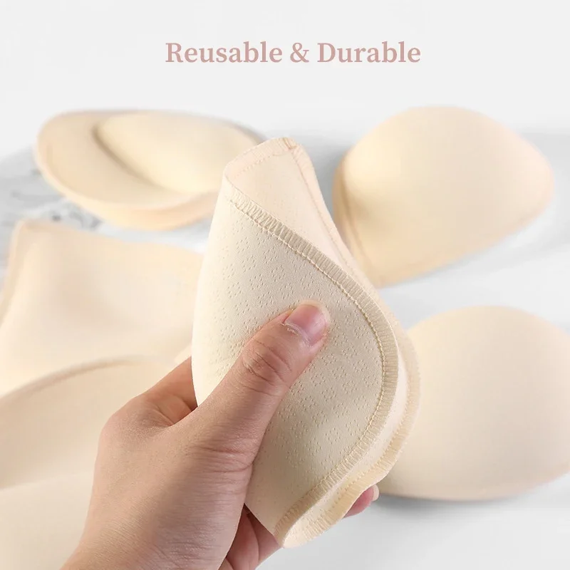 Push Up Bra Inserts Thick Silicone Breast Enhancer Pads for Lifting, Reusable Push-up Pads for Bras, Bikini, Swimsuit Dresses