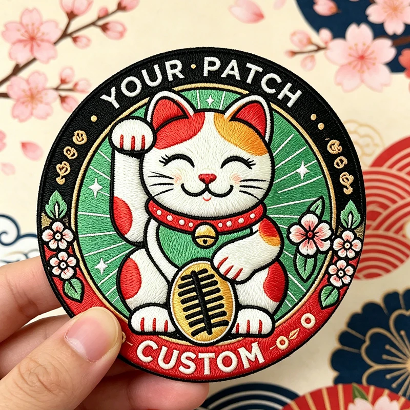 Personalized Custom Iron On Embroidered Patches Custom Own Team Group Logo Hook & Loop Sew On Patches For Clothing Hats Jacket