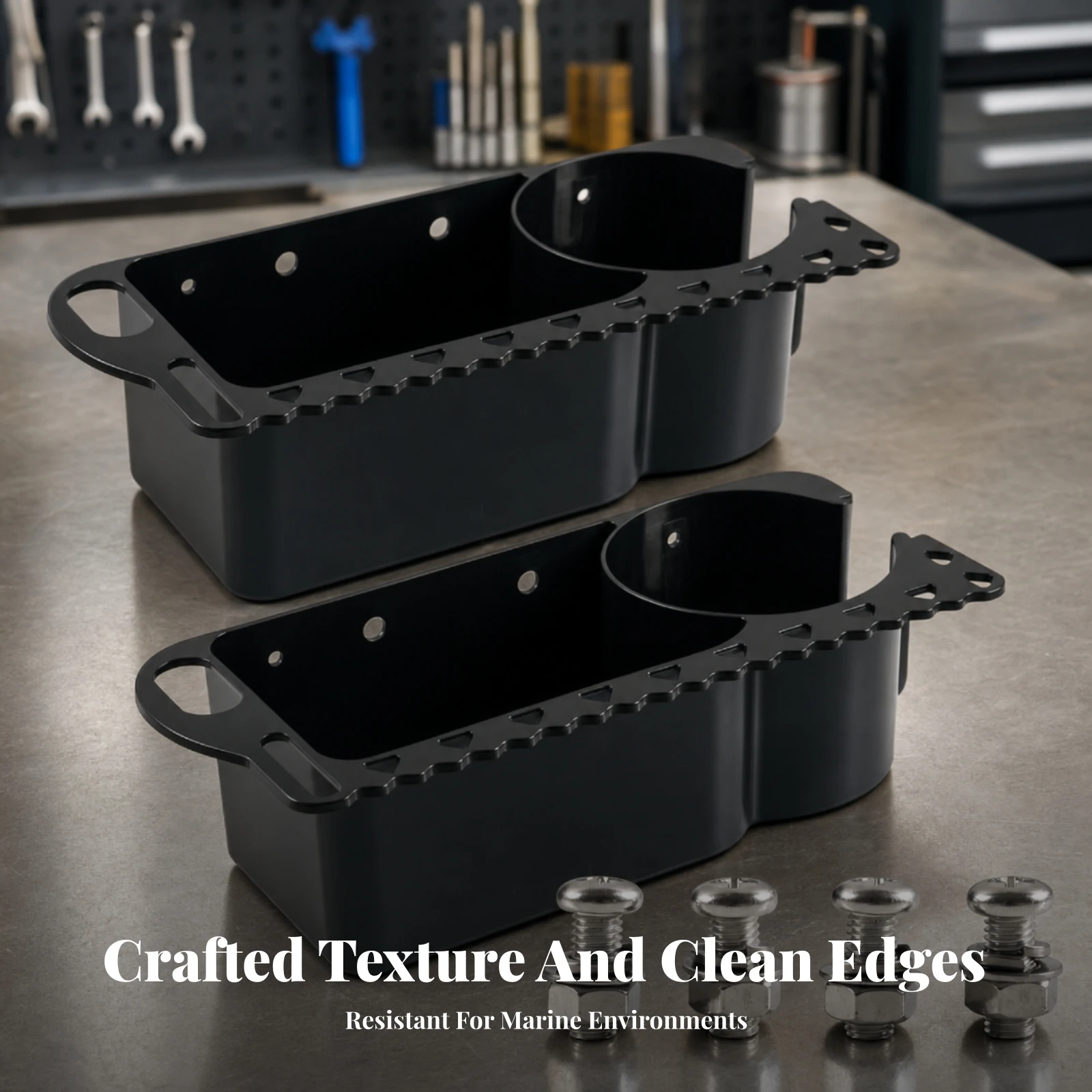 2 Pieces Boat Cup Holder Organizer Multifunctional Boat Organizer Organizer Rigid ABS Compact for Boaters, Boats, Yachts