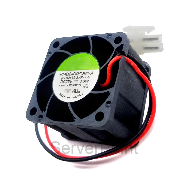 

Genuine For PMD2404PQB1-A (2).B2639.GN.156 DC 26V 3.3W 2-wire 40x40x28mm Server Cooling Fan