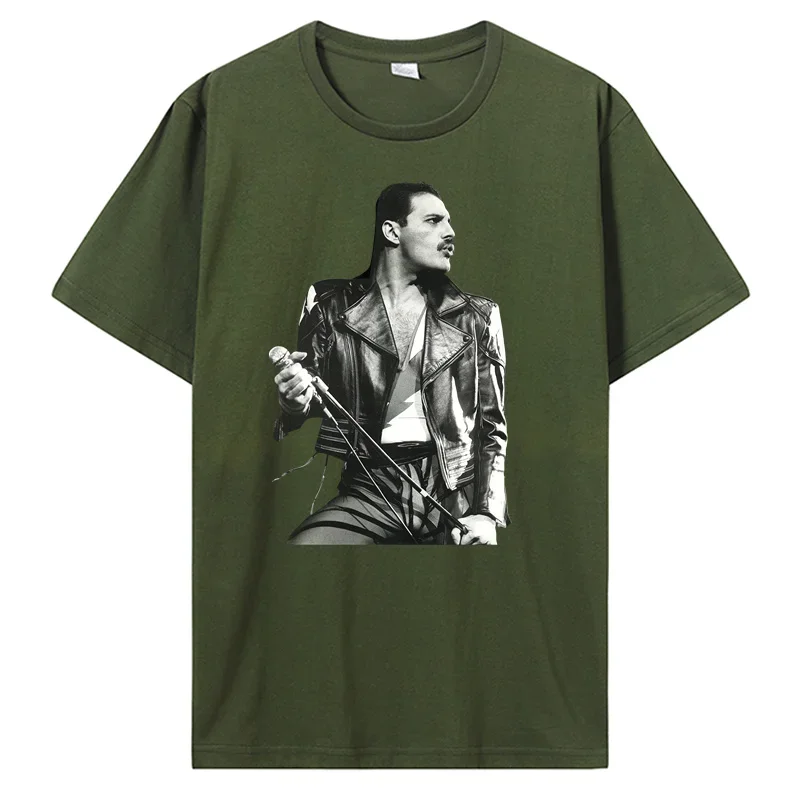 T Shirts Men Cotton O-neck Tshirt Hip Hop Tees Tops New Freddie Mercury British Rock Legend graphic t shirts harajuku clothing