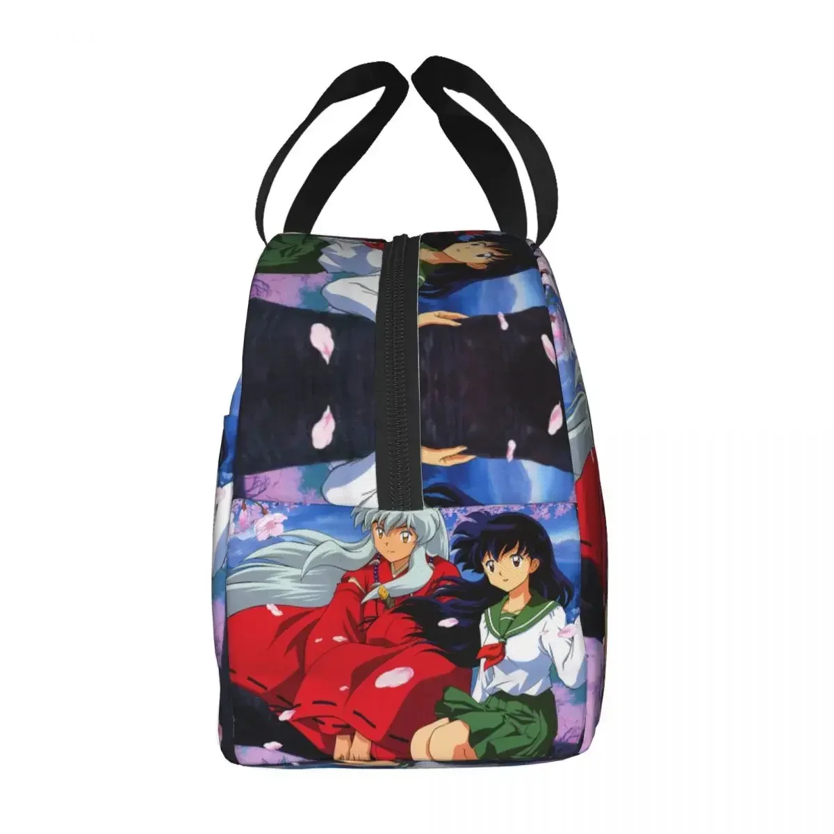 Demon Anime Inuyasha Kagome Higurashi Insulated Lunch Bag Resuable Cooler Thermal Bento Box For Women Children School Food Bags