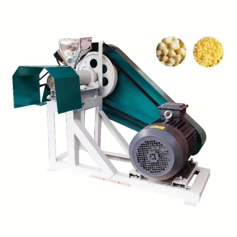 

Small Animal Fish Feed Pellet Extruder Machine Puff Grain Sorghum Rice Corn Snack Making Machine