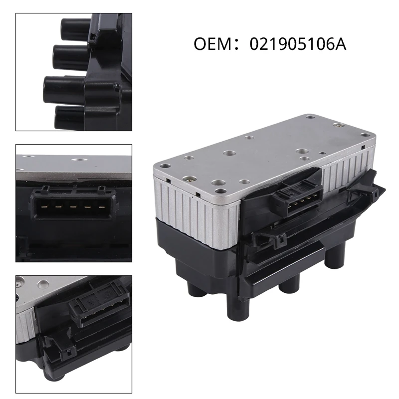 Car Ignition Coil For VW Golf MK3 Corrado 2.8 2.9 VR6 1989-1998 No.:021905106,021905106A,1504680 31088001 1008464 Replacement