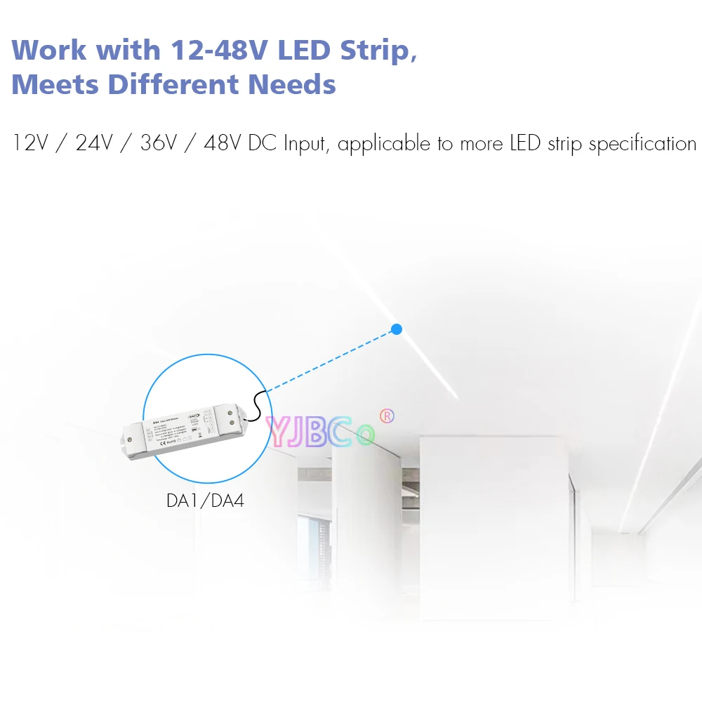 Dali LED Dimmer 12V 24V 360W 480W Constant Voltage Dimmming Driver LED Strip Light DA1 1CH or DA4 4 Channel Dimmers Controller