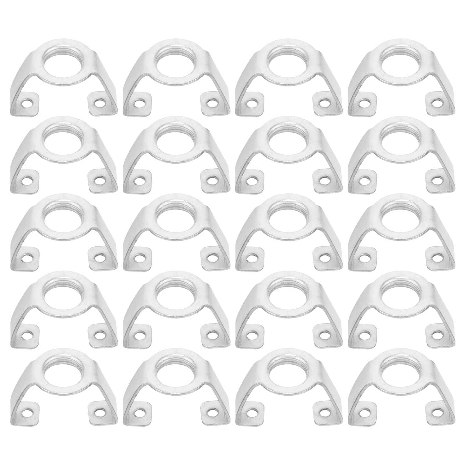 20 Pcs Lamp Bracket Fixture Accessories Fixing Parts Seat Lighting Head Supply Iron