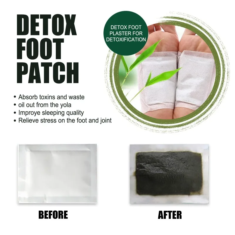 Deep Cleaning Foot Patch Body Toxins Cleansing Deep Sleep Herbal Detox Sticker Conditioning Body Relieve Stress Foot Care Tool