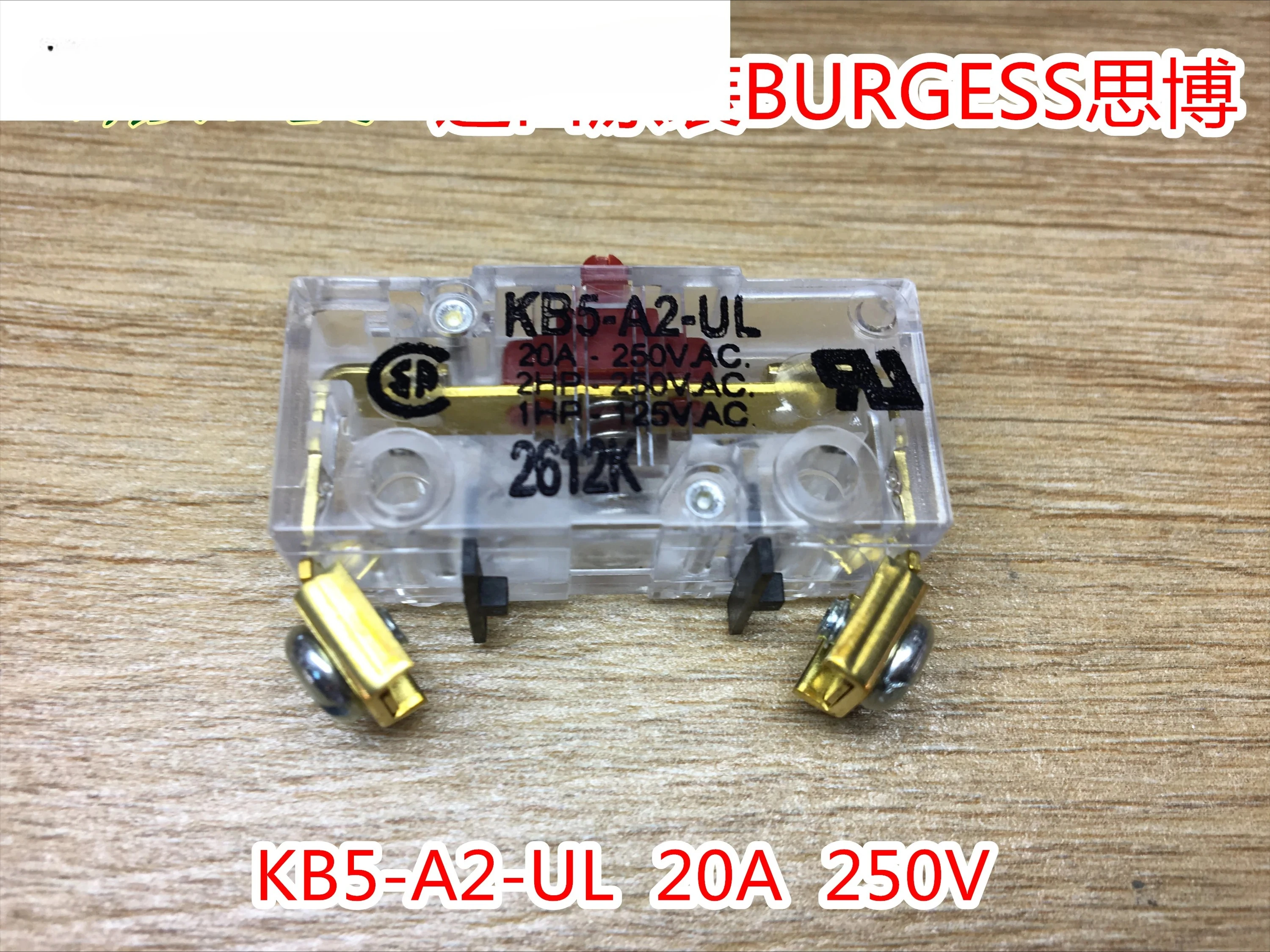 

BURGESS KB5-A2-UL 20A Travel Switch, Micro Switch, Limit Switch