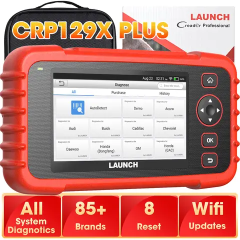 CRP129X PLUS 스캐너 전문 자동차 스캐너 OBDII 스캐너 모든 시스템 진단 Obd2 기능 출시