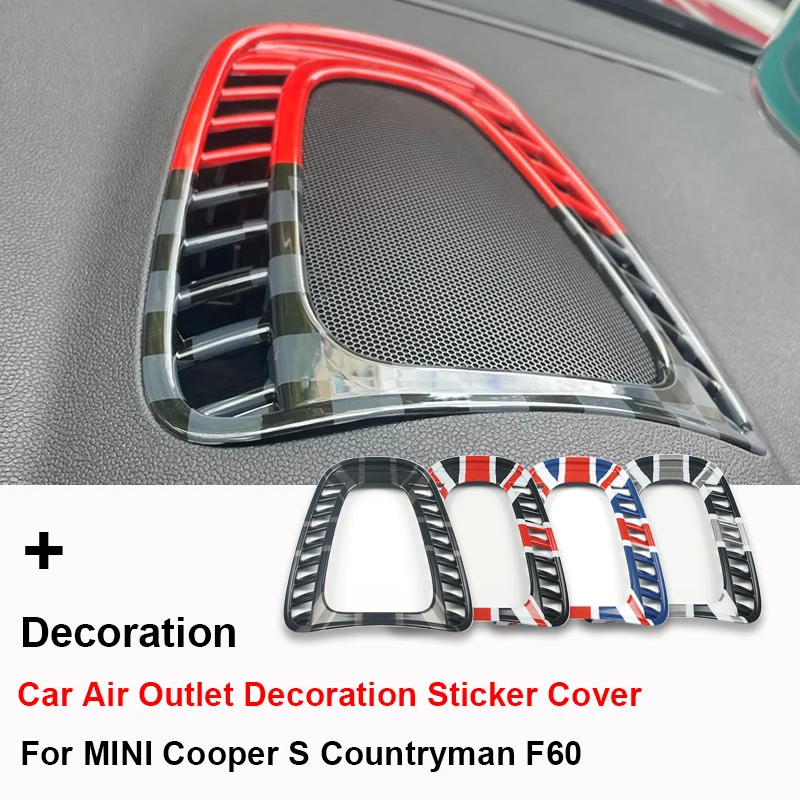 

For Mini Cooper S JCW Countryman F60 Auto-Styling Accessories Union Jack Car Air Conditioning Outlet Decoration Sticker Cover