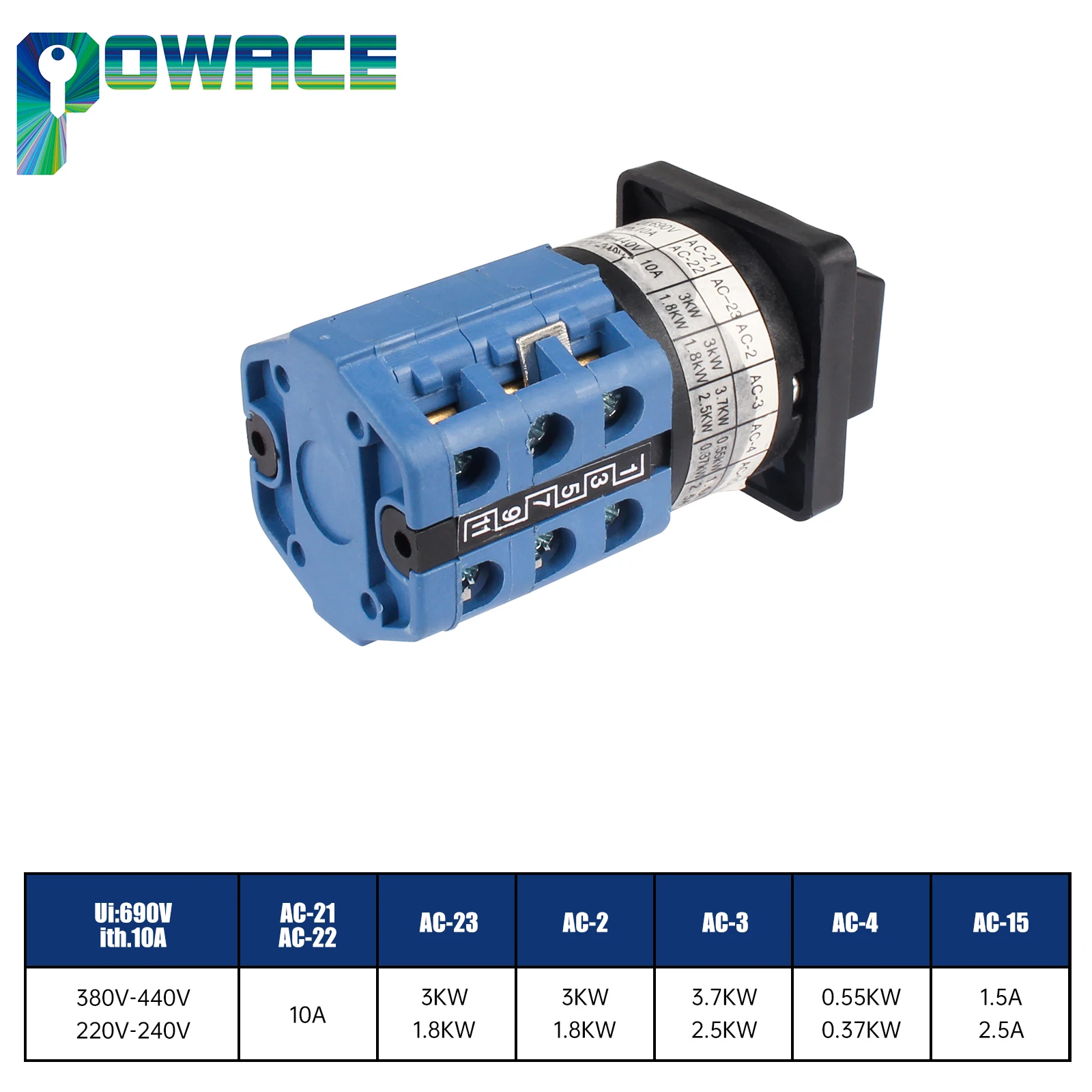 

Mini Lathe Accessories Part Motor Forward Off Reverse Switching YXW26-10/3 Rotary Cam Switches