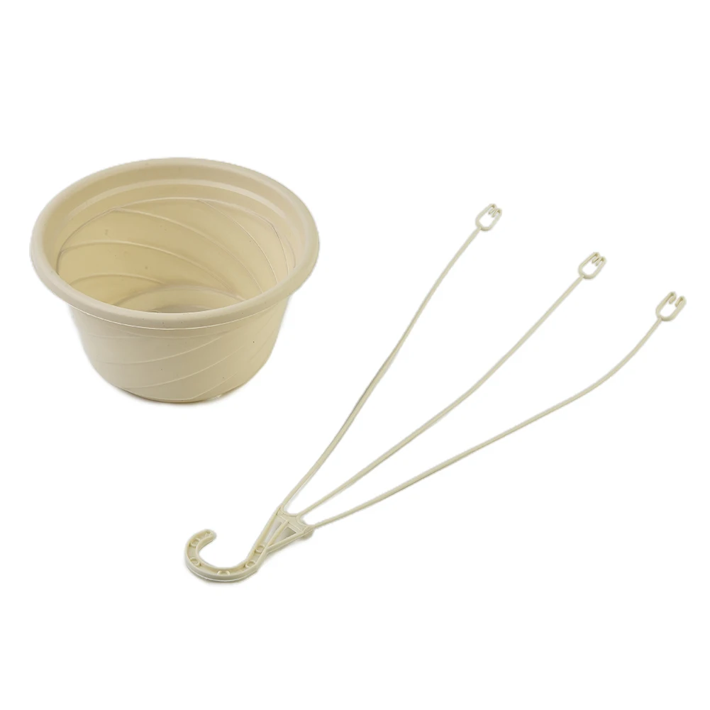 Hanging Flower Pot Basket for Indoor Outdoor Greenery with Removable Hook Compatible with Balcony Garden and Wall Mount