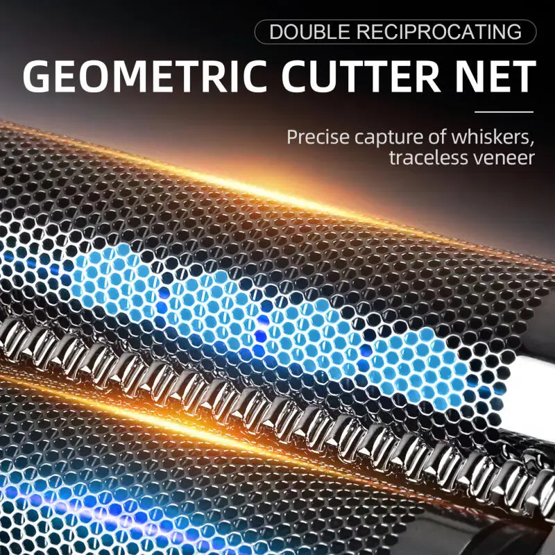 KIKIDO Alat Cukur Profesional Pisau Cukur Listrik Pria Alat Cukur Jenggot Isi Ulang Portabel untuk Perjalanan Alat Cukur Retro Fashion untuk Hadiah Pria