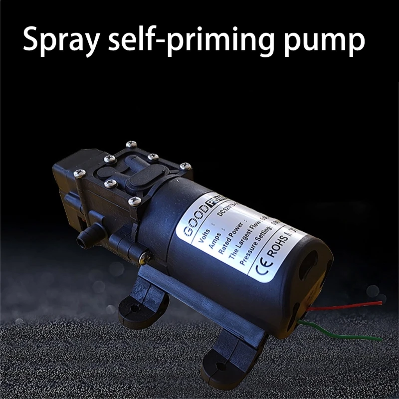 

12V 60W 3-5L/min Self-priming Micro Diaphragm Water Pump DC Electric Transfer Water Pump Portable Water Pressure Pump