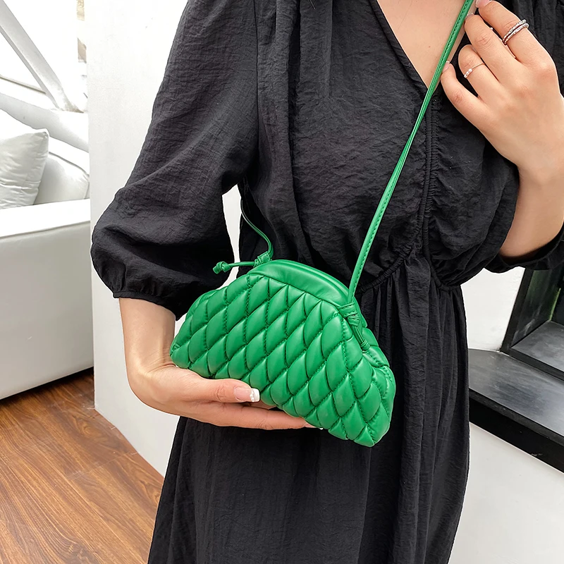 Fashion Designer Shoulder Bag Puff Handbag Small Summer Versatile Single Shoulder Crossbody Bag Female Dumpling Clutch Bag Purse