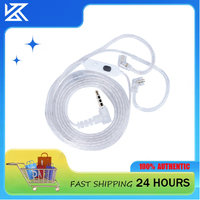 KZ-M2 Silver-plated upgrade cable with Type C/3.5MM dual microphone for EDX Pro X AS16 Pro PRX Zenith