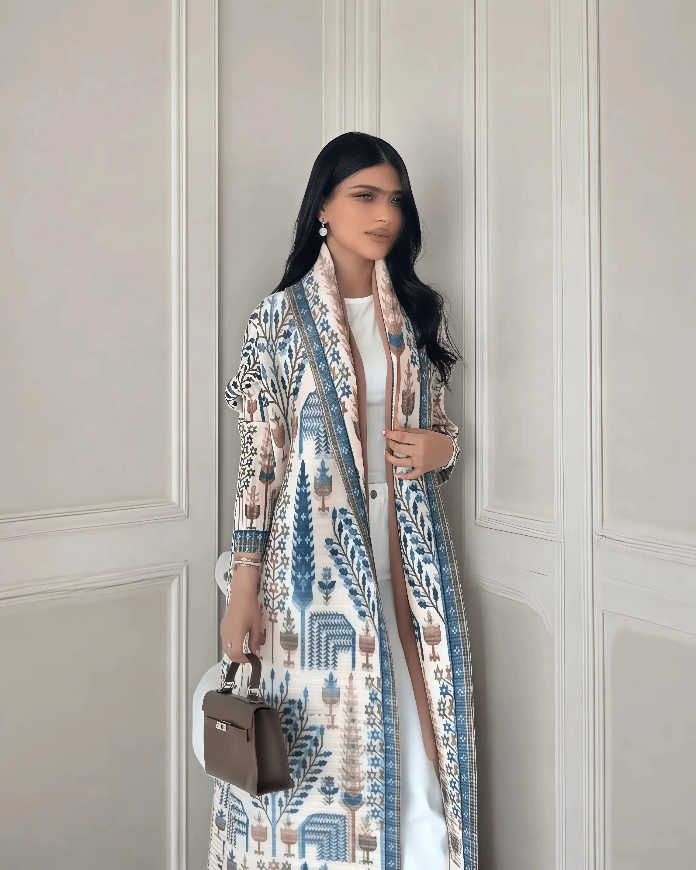 EUHG Abaya plissée Miyake femme à manches longues 7