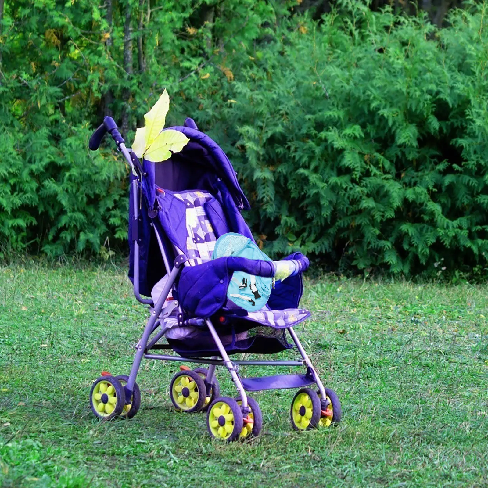 عربة أطفال قابلة للطي مظلة للطفل للحماية من الأشعة فوق البنفسجية مقاومة للمطر محمولة لعربة الأطفال ملحقات كرسي يدفع باليدين في الهواء الطلق